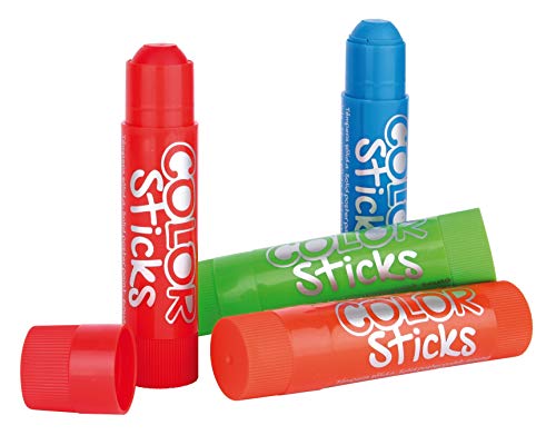 APLI Kids Metallic Colouring Sticks – 6-Pack, 6g Each, Quick-Drying and Non-Staining