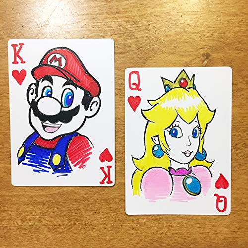 Apostrophe Games Blank Playing Cards - 240 Poker Size Gloss Finish, Gray Core, 2.5x3.5 Inches
