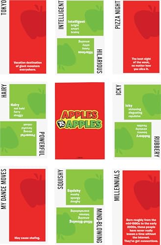Apples to Apples by Mattel: The Comparison Party Game for 4 to 8 Players (500+ Cards)
