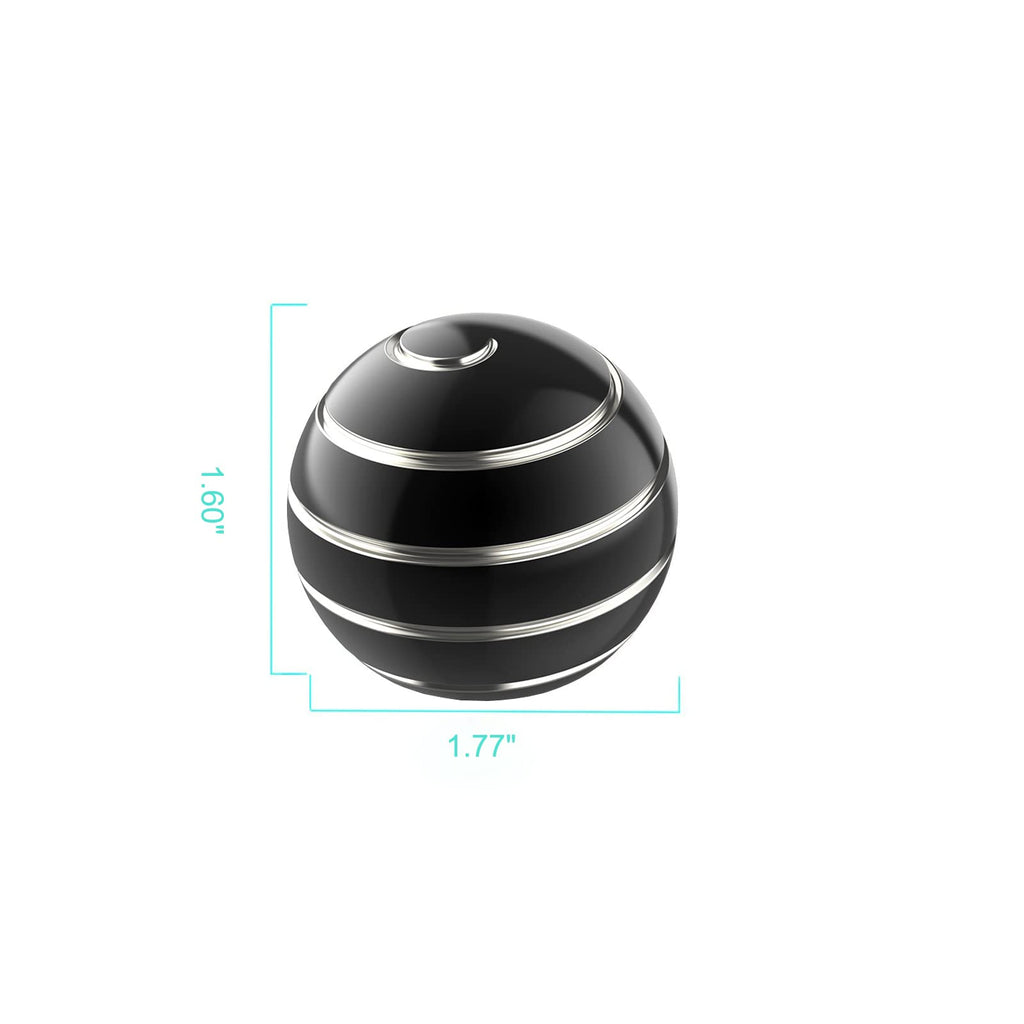Apqdw Kinetic Desk Spinner – 1.77-Inch Fidget Toy for Office Stress Relief, Black