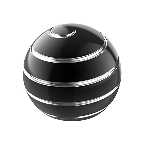 Apqdw Kinetic Desk Spinner – 1.77-Inch Fidget Toy for Office Stress Relief, Black