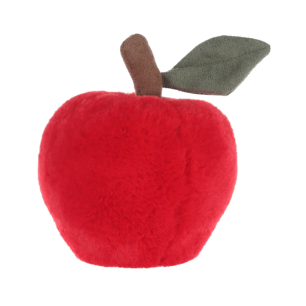 Apricot Lamb 5-Inch Stuffed Apple Plush Toy – Soft Polyester Fruit Plushie for Kids