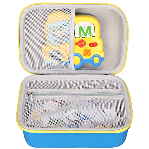 Aproca Storage Case for LeapFrog Fridge Phonics Magnetic Letter Set – Blue-Yellow Zipper (Case Only)