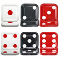 APUXXJUPA 60-Count Casino Dice Paper Plates – 9-Inch Square Party Dinnerware for Themed Events