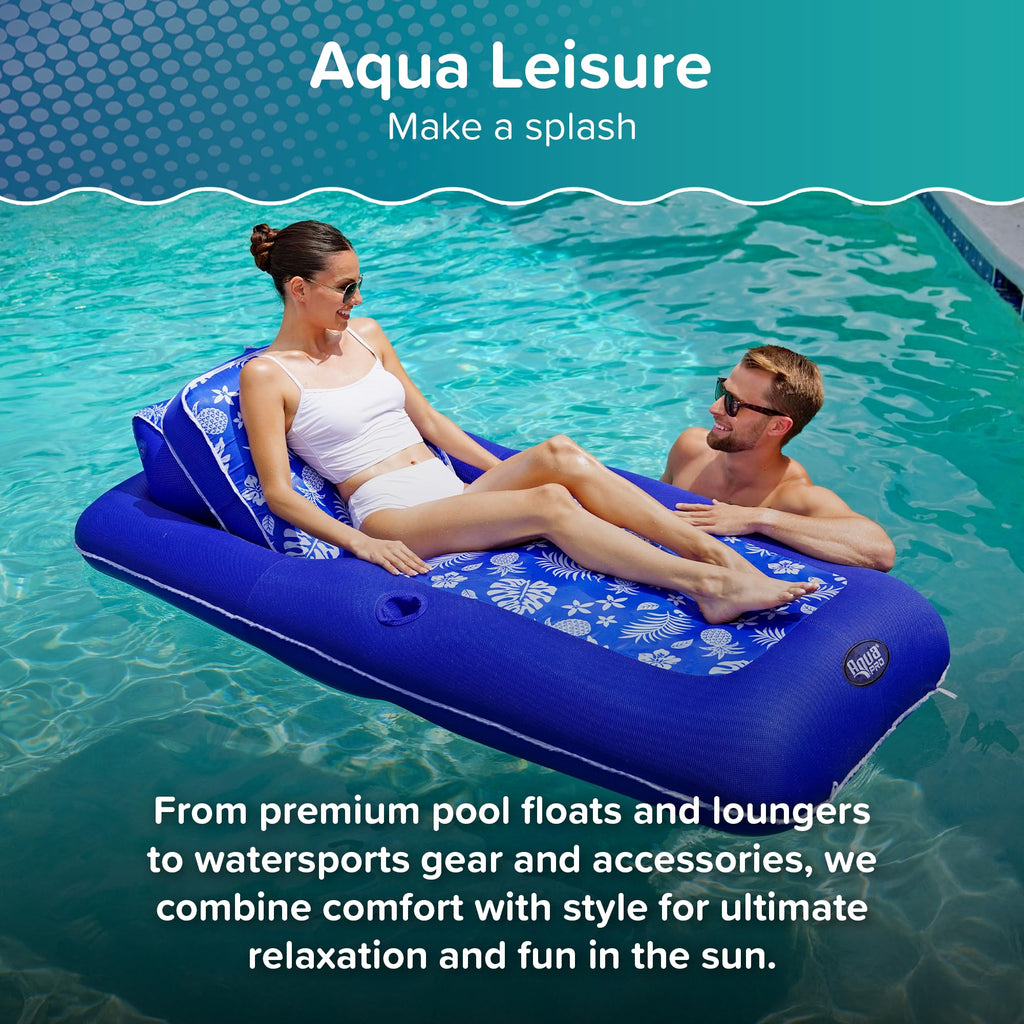 Aqua LEISURE Inflatable Kiddie Pool with Clear Sides and Cushioned Bottom