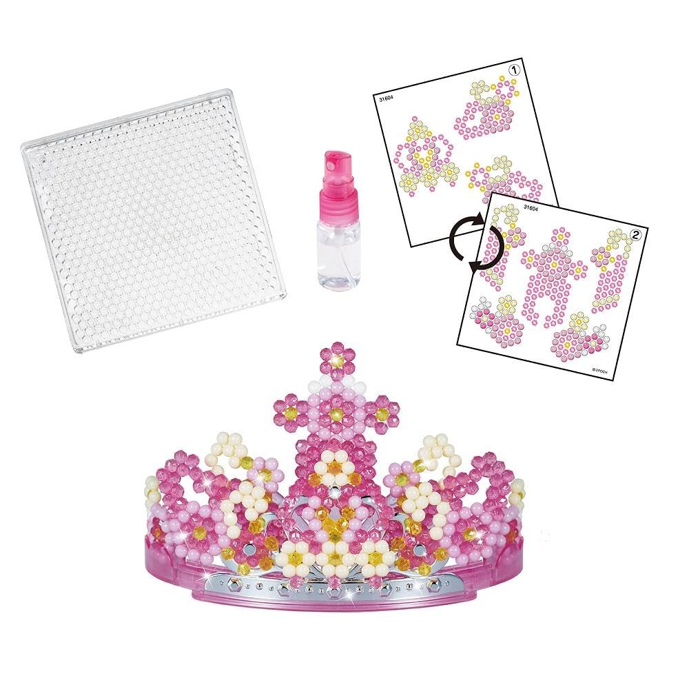Aquabeads 3D Princess Tiara Set – Over 500 Beads, Wearable Craft for Kids Ages 4+
