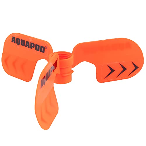 Aquapod Curved Water Rocket Fin – Screw-On Spiral Flight for 2-Liter Bottles, STEM Outdoor Toy