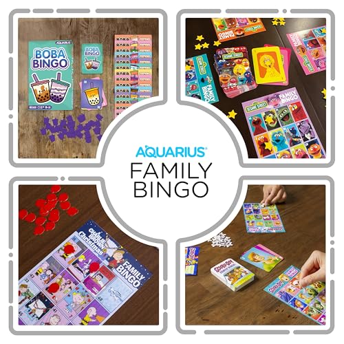 Aquarius Boba Bingo Game – Bubble Tea Bingo Set for 2-18 Players, Ages 8+
