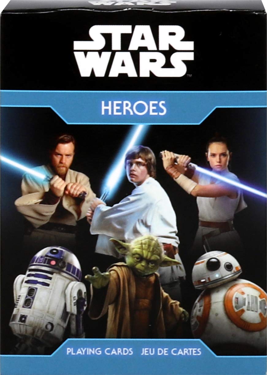 Aquarius Star Wars Light Side Heroes Playing Cards – Officially Licensed Poker Deck with Linen Finish