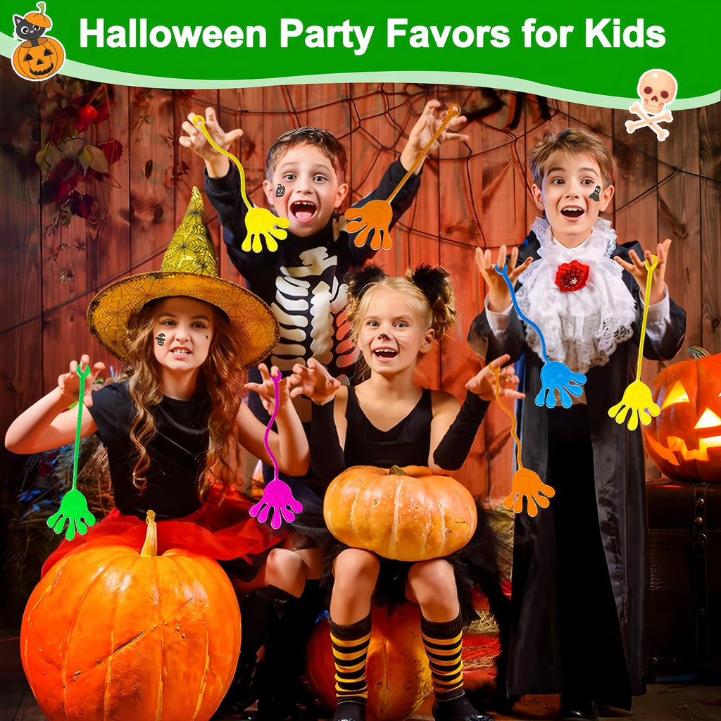 Armaytoy 28-Pack Glow in the Dark Sticky Hands – Party Favors, Piñata Fillers, Classroom Prizes
