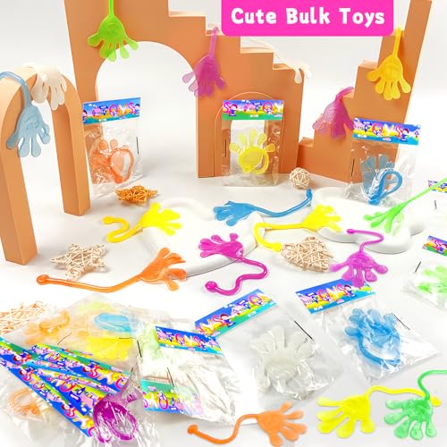 Armaytoy 28-Pack Glow in the Dark Sticky Hands – Party Favors, Piñata Fillers, Classroom Prizes