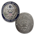 Armed Forces Depot Great Seal Medallion for Hiking Sticks – 1-1/4 Inch Round with Nails