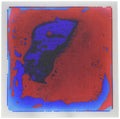 Art3d Single Liquid Dance Floor Tile – Blue-Red, 11.8" Square, Nontoxic PVC Sensory Mat