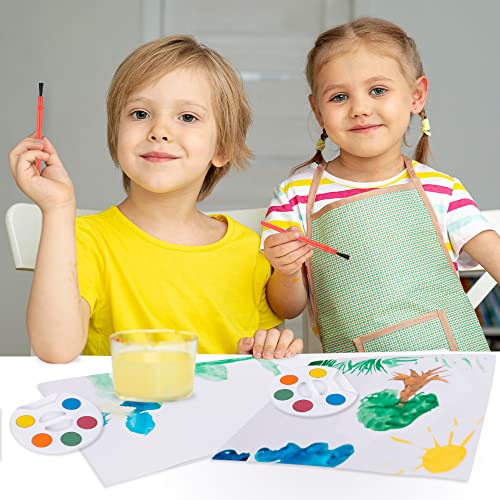 ArtCreativity 24 Pack Mini Watercolor Paint Sets with Brushes - Non-Toxic, 5 Colors Each - Party Favors for Kids