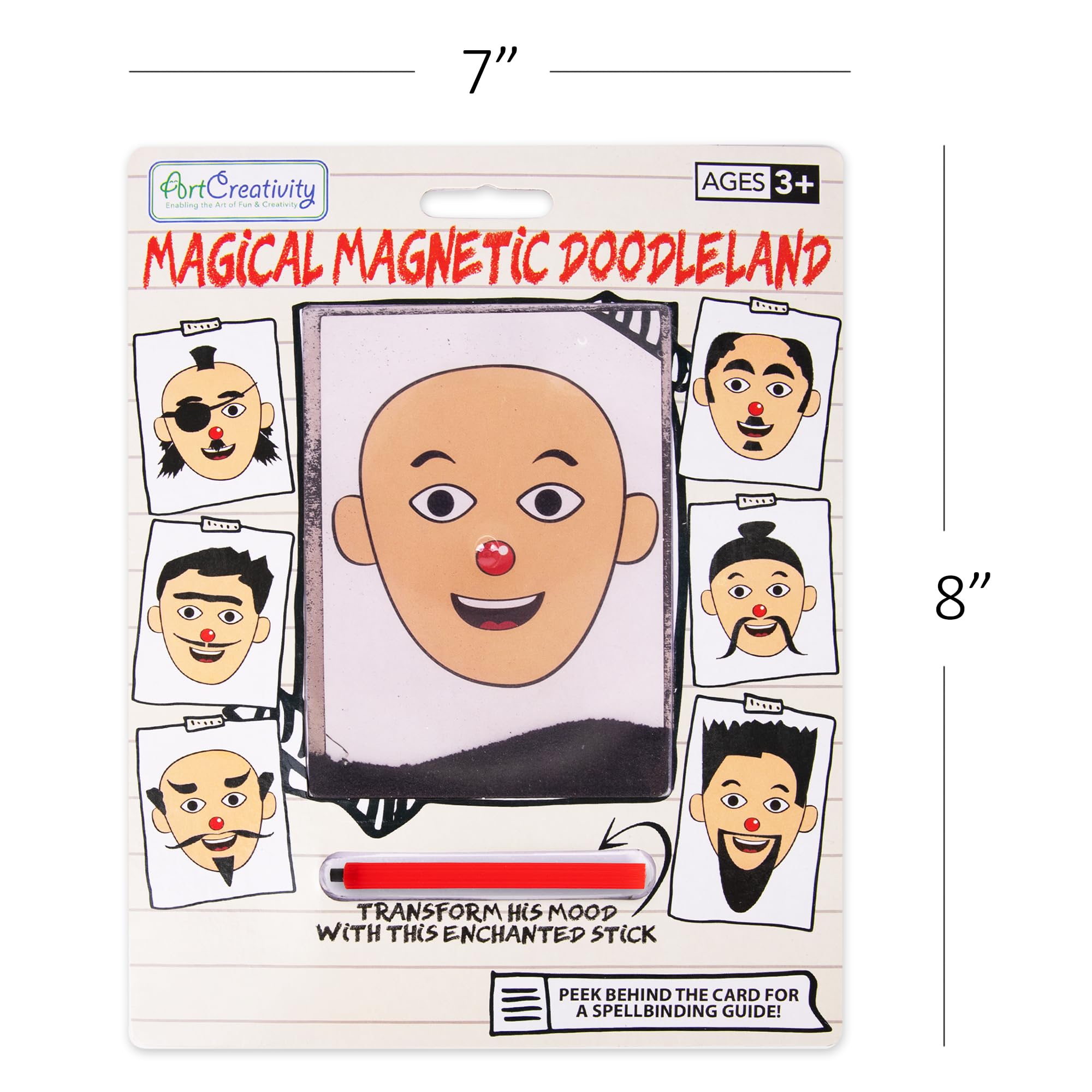 ArtCreativity Magnetic Drawing Face 2-Pack - Travel Doodle Board for Kids Ages 3+