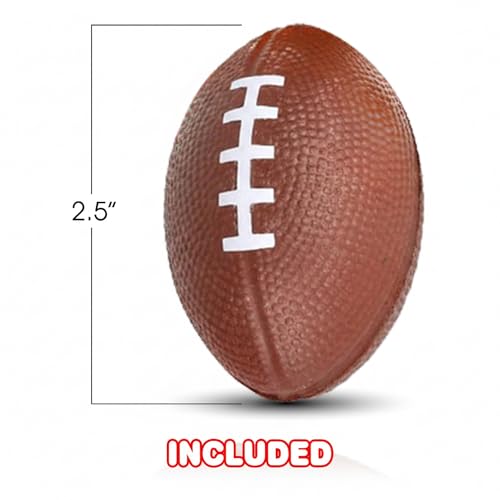 ArtCreativity Sports Stress Balls for Kids – Set of 4 Squeezable Foam Balls (Basketball, Football, Baseball, Soccer)