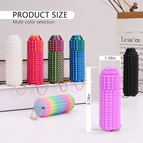 ASCAVS Little Ouchies Pro Fidget Toy - 3-in-1 Click Spinner Pain Stim with Keychain, Glow in the Dark