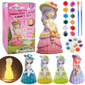 ASIOWELY Paint Your Own Princess Lamp Kit – DIY Night Light Craft for Kids Ages 3-12