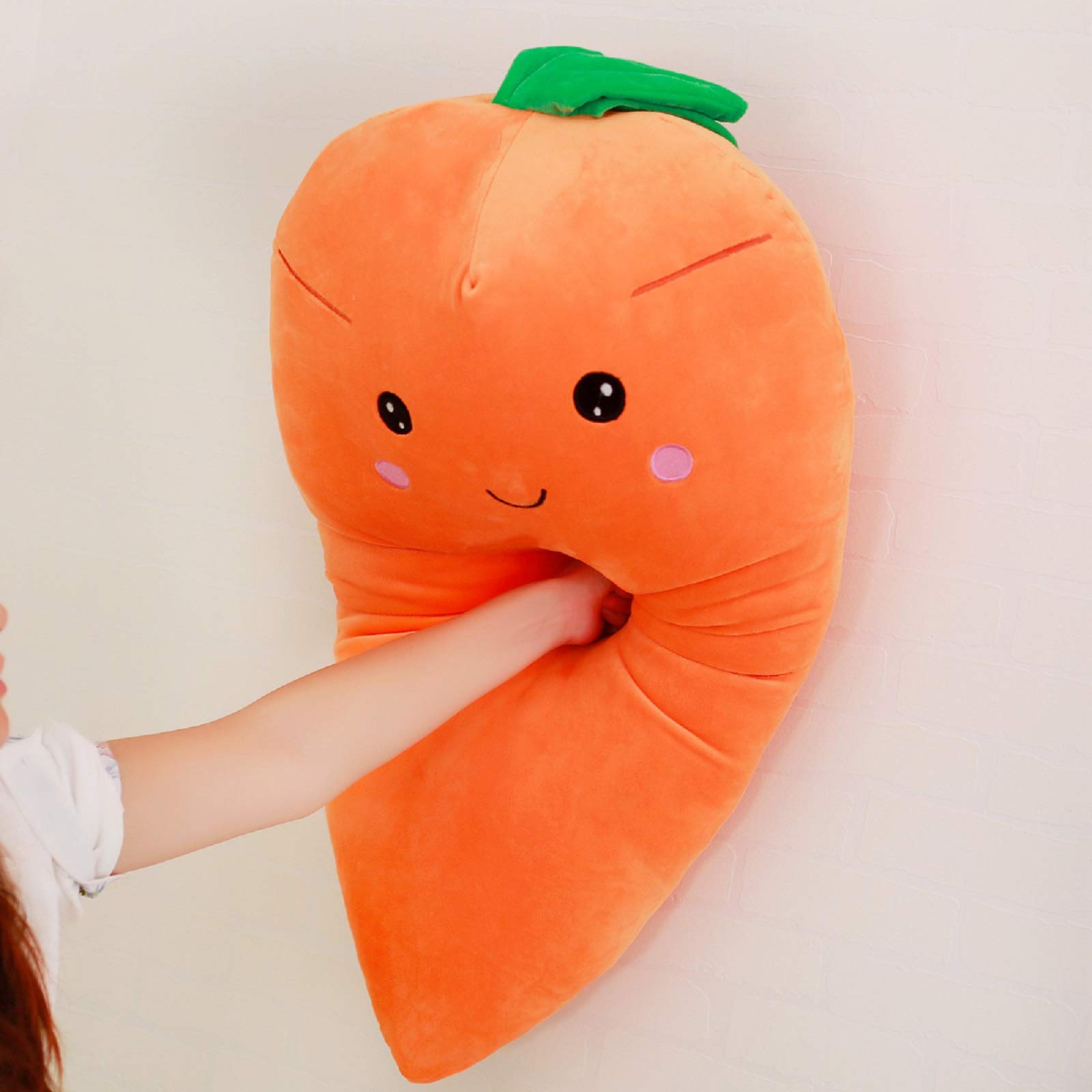 ASkinds Cartoon Carrot Plush Toy – Soft Cotton Stuffed Carrot Pillow for Kids and Girls