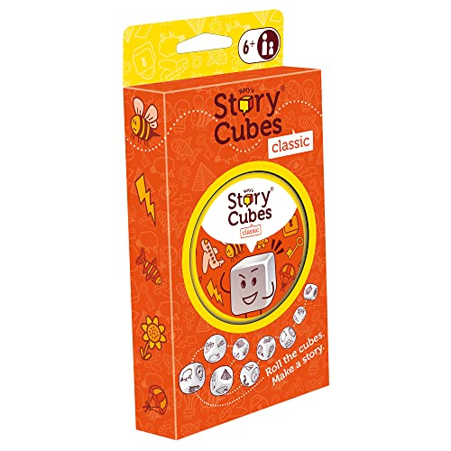 Asmodee Rory's Story Cubes Classic – Eco-Friendly Tin Box Edition: Creative Storytelling Game for Ages 6+