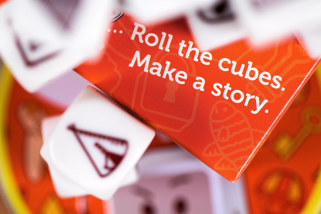 Asmodee Rory's Story Cubes Classic – Eco-Friendly Tin Box Edition: Creative Storytelling Game for Ages 6+