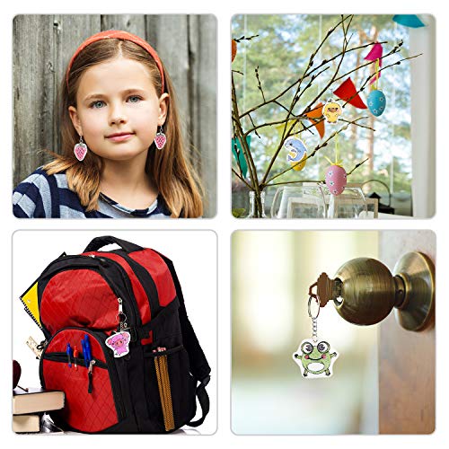 ASTARON 181-Piece Shrinking Plastic Sheets Kit with Keychain Accessories