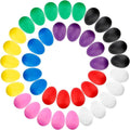 Augshy 18-Piece Plastic Egg Shaker Set – Bright Colors, DIY Paintable, Perfect for Easter and Music Learning