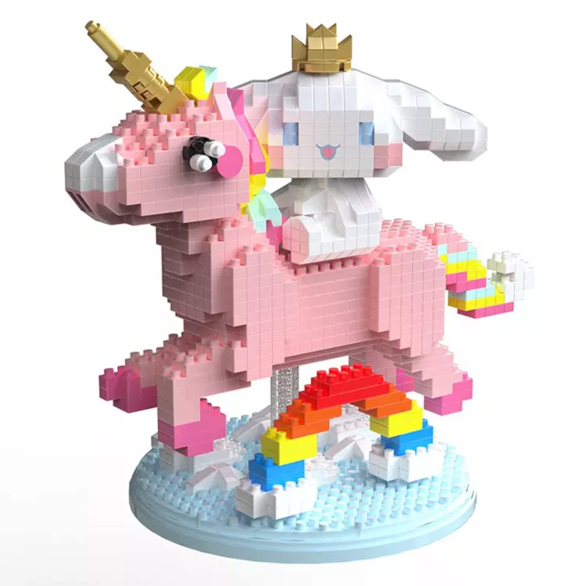 AUHORA Mini Building Blocks White Puppy 6033 – 949 Pieces Micro Blocks Set for Adults