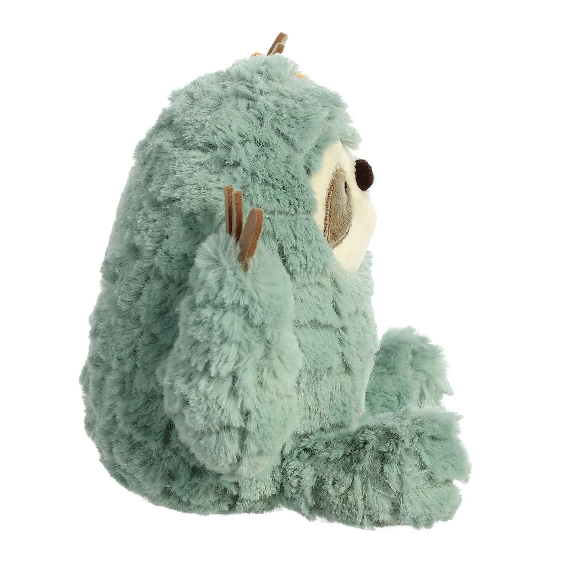 Aurora Cactus Sloth Stuffed Animal - 8 Inch Green Plush Toy from Cactus Kingdom
