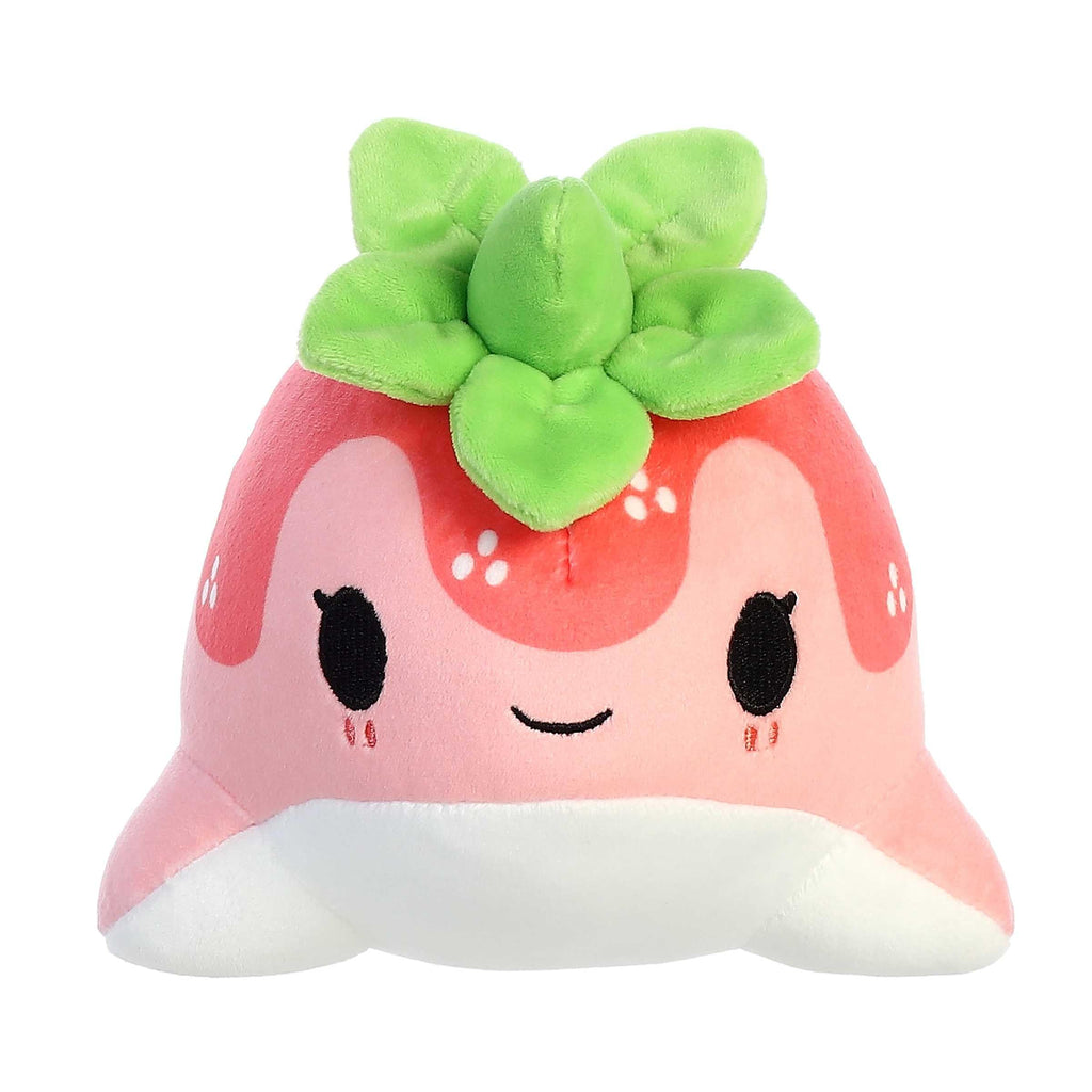 Aurora® Enchanting Tasty Peach® Strawberry Nomwhal - 8 Inch Pink Stuffed Animal
