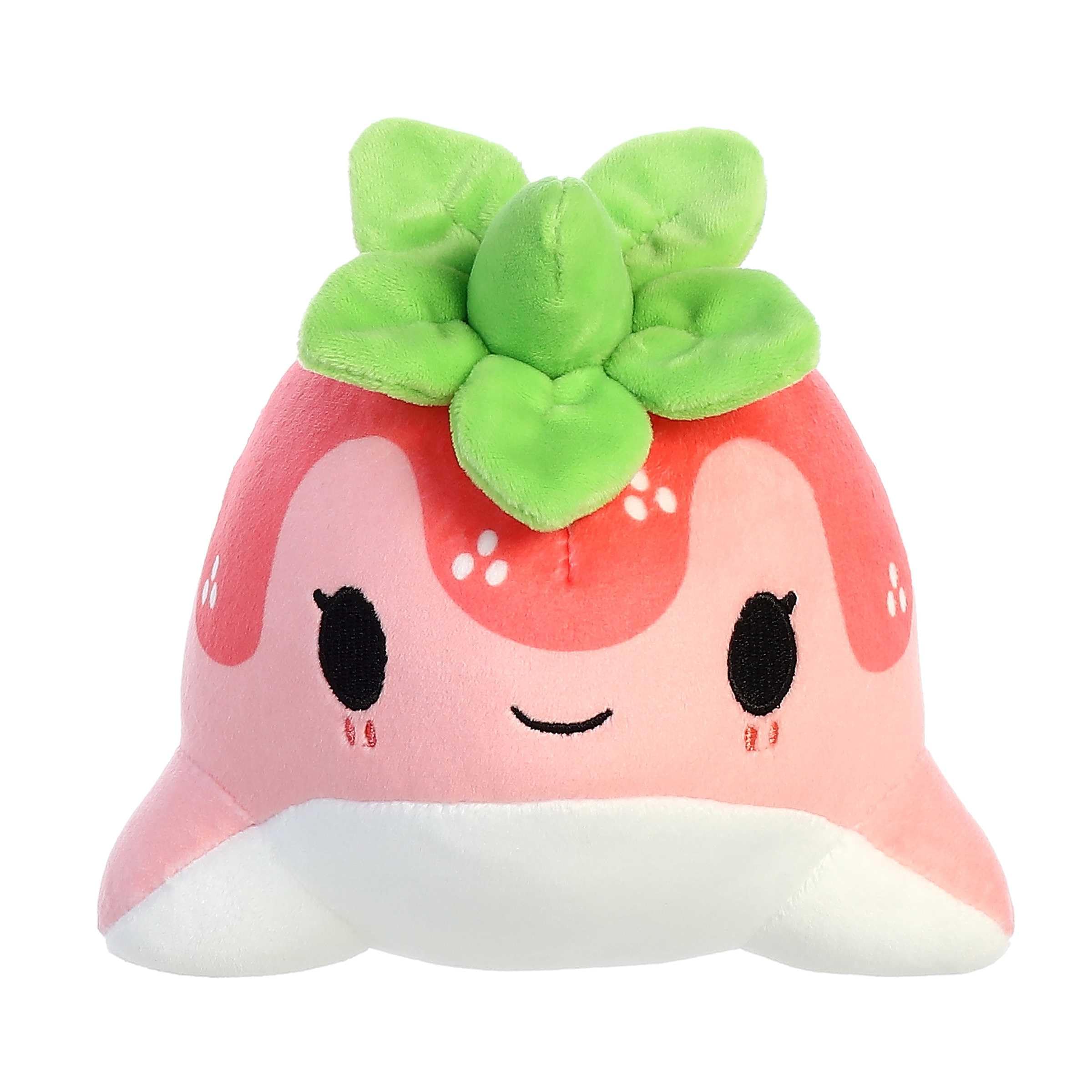 Aurora® Enchanting Tasty Peach® Strawberry Nomwhal - 8 Inch Pink Stuffed Animal