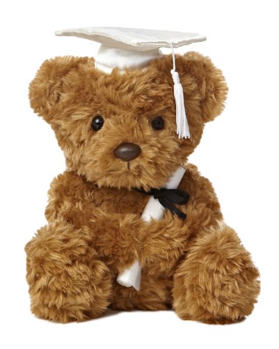 Aurora Graduation Bear Plush – 8.5-Inch Soft Keepsake with Cap and Diploma