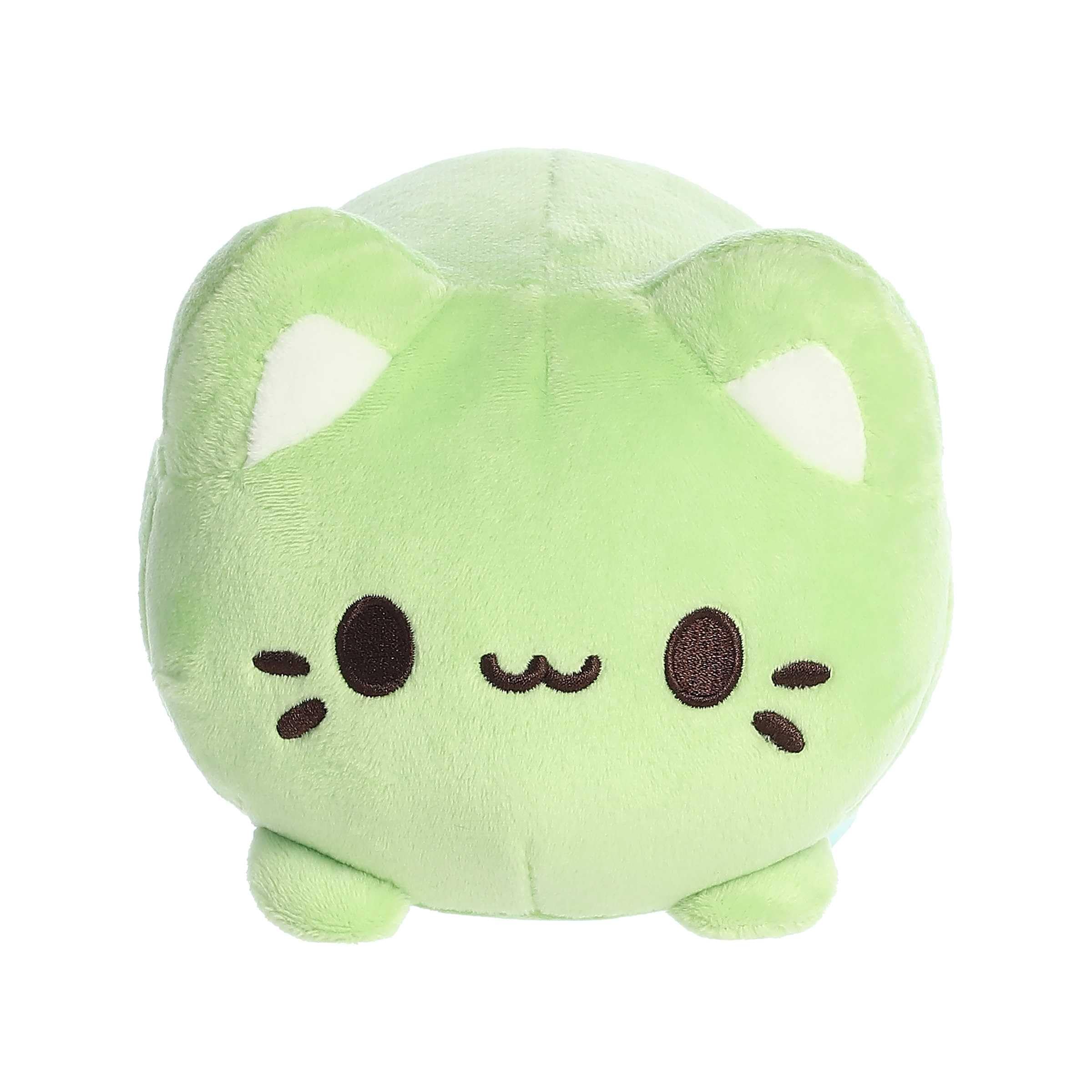 Aurora Green Tea Meowchi Plush - 7 Inch Soft Stuffed Animal with Bean Pellets