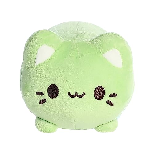 Aurora Green Tea Meowchi Plush - 7 Inch Soft Stuffed Animal with Bean Pellets