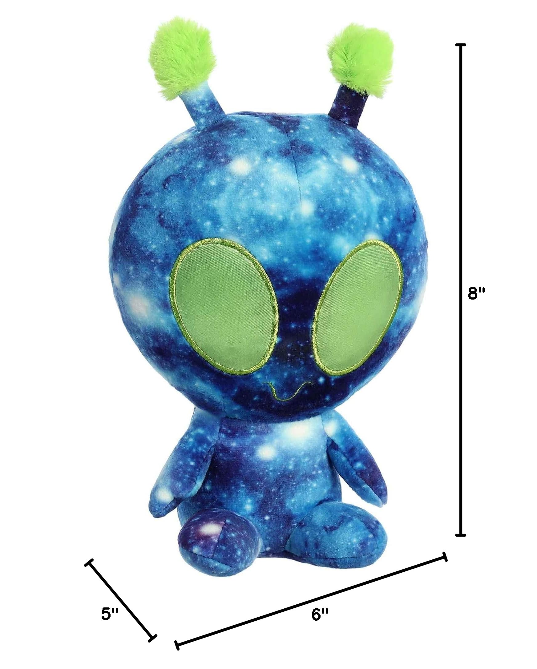 Aurora Interstellar Galactic Cuties Nebula Light Up Alien Stuffed Animal - Blue 8 Inches