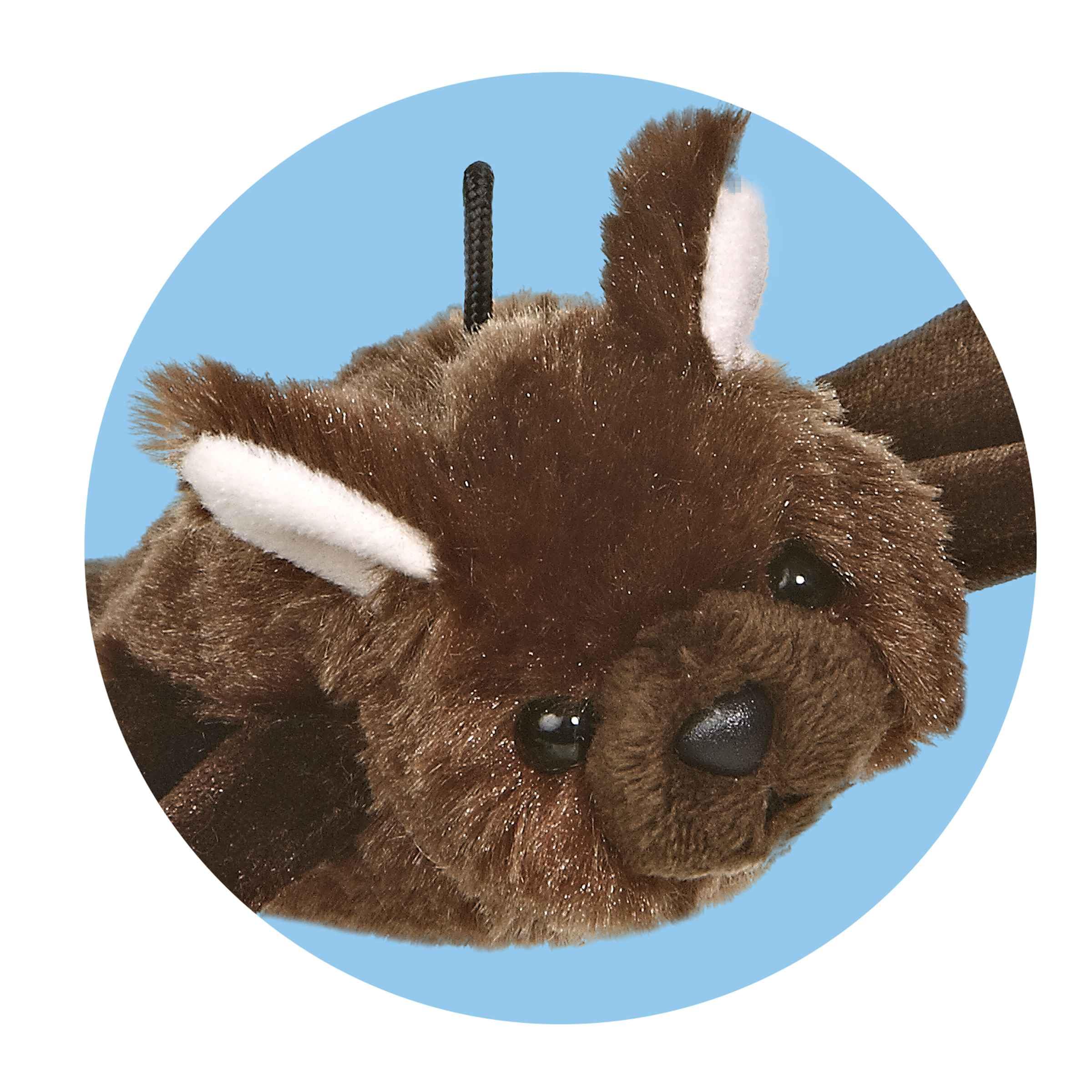 Aurora Mini Flopsie Bat Stuffed Animal - 12-Inch Soft Plush, Belly-Down Design for Cuddling