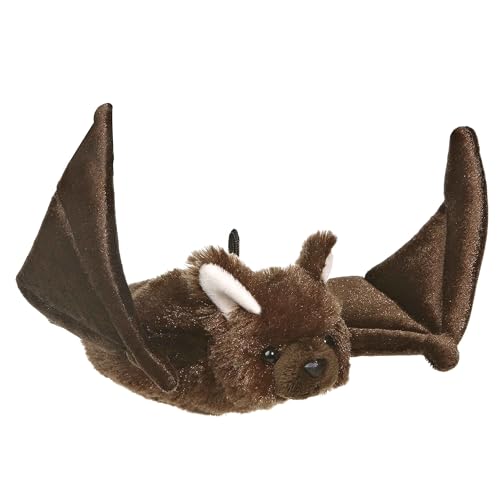 Aurora Mini Flopsie Bat Stuffed Animal - 12-Inch Soft Plush, Belly-Down Design for Cuddling