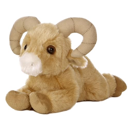 Aurora Mini Flopsie Big Horn Sheep Plush - 8 Inch Soft Stuffed Animal for Cuddles and Play