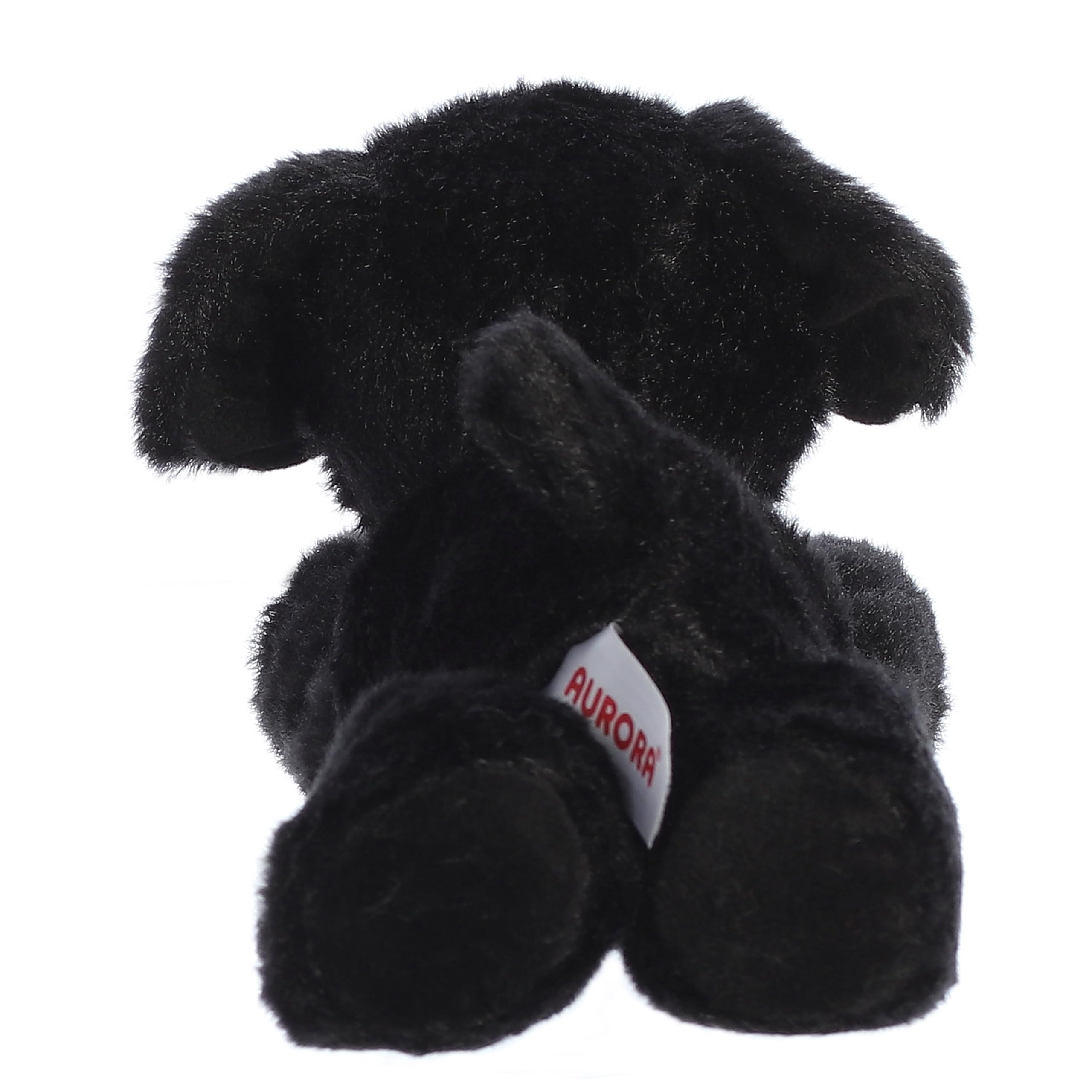 Aurora Mini Flopsie Blackie Stuffed Animal – 8-Inch Black Labrador Plush, Soft and Cuddly