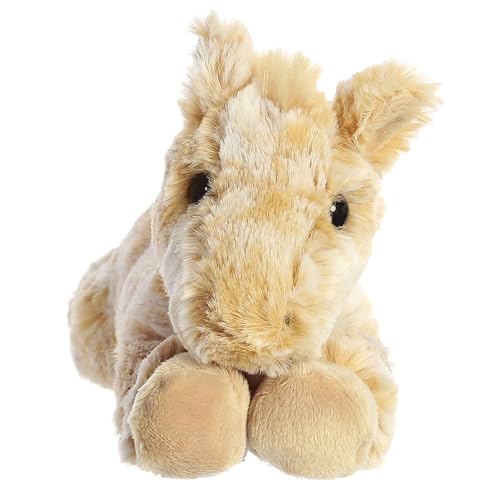 Aurora Mini Flopsie Caramel Horse – 8-Inch Soft Plush Stuffed Animal for Cuddles and Play