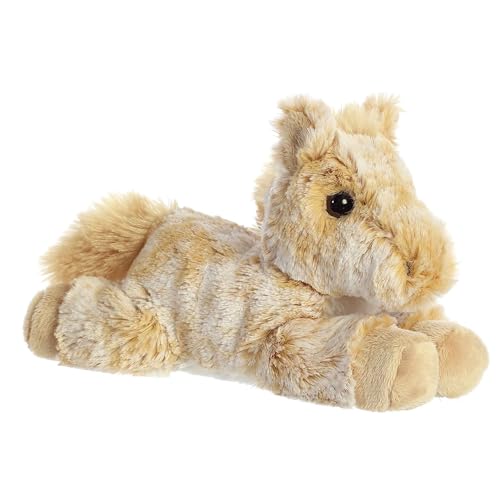 Aurora Mini Flopsie Caramel Horse – 8-Inch Soft Plush Stuffed Animal for Cuddles and Play