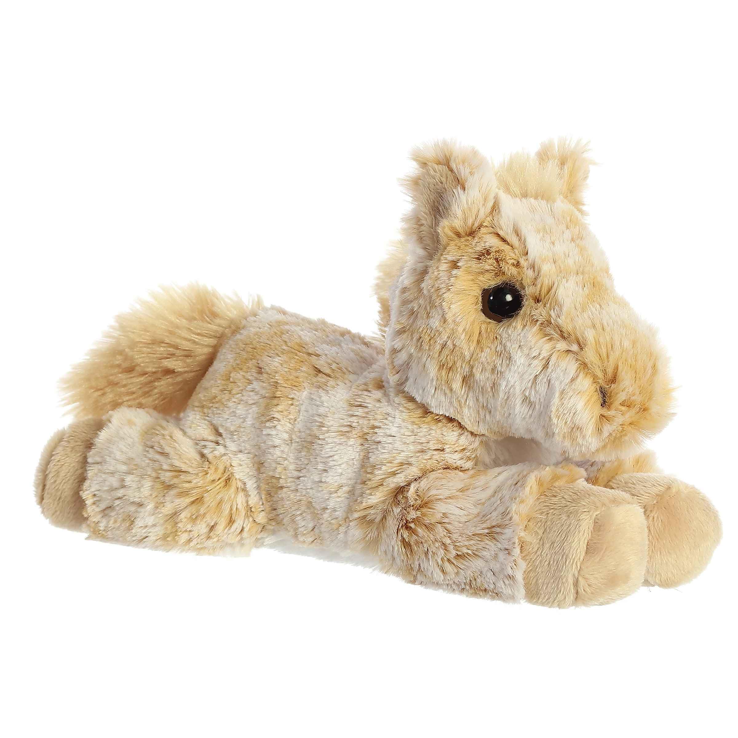Aurora Mini Flopsie Caramel Horse – 8-Inch Soft Plush Stuffed Animal for Cuddles and Play