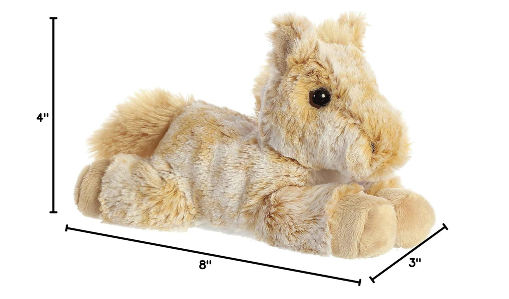 Aurora Mini Flopsie Caramel Horse – 8-Inch Soft Plush Stuffed Animal for Cuddles and Play