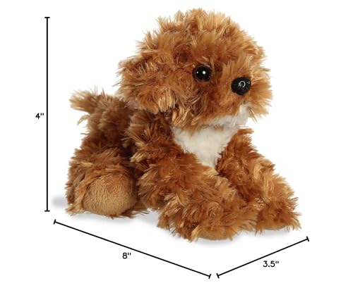 Aurora Mini Flopsie Chai Cockapoo Stuffed Animal - 8-Inch Cloud-Soft Plush Puppy with Bean Pellets