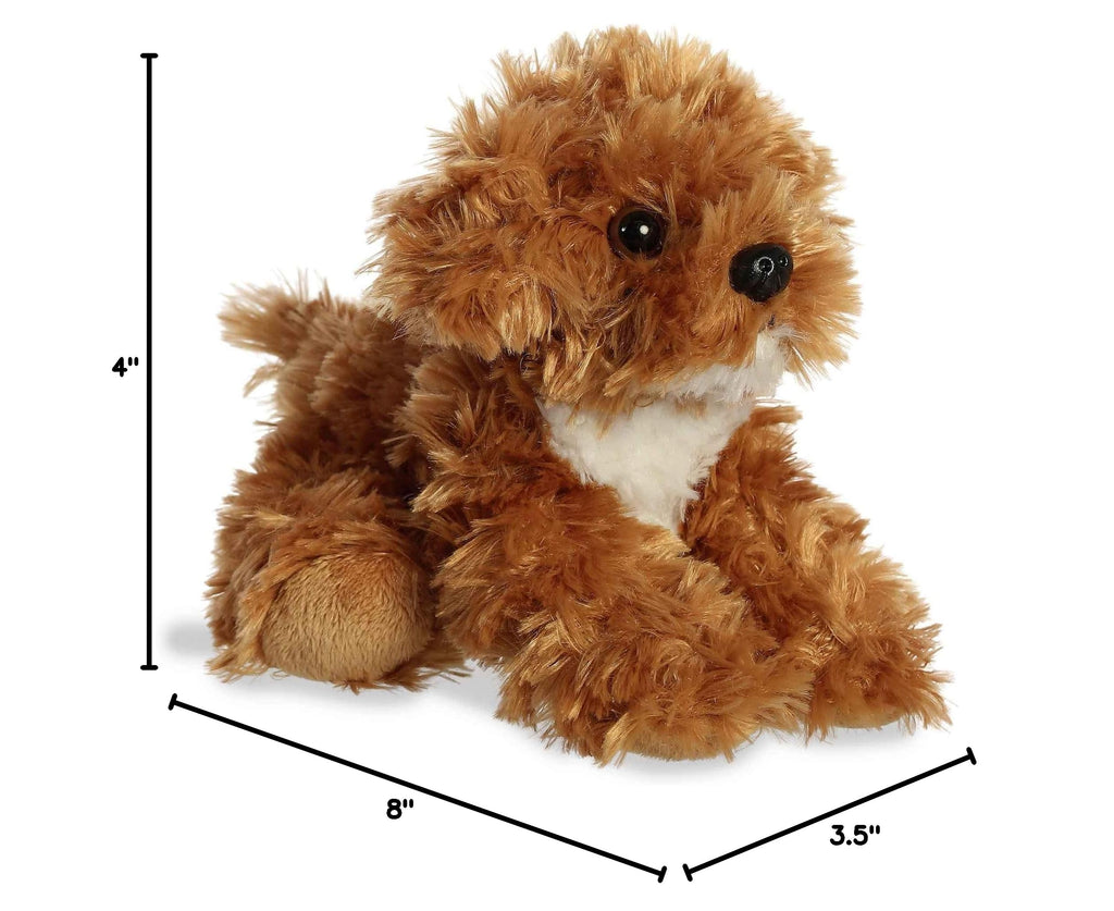 Aurora Mini Flopsie Chai Cockapoo Stuffed Animal - 8-Inch Cloud-Soft Plush Puppy with Bean Pellets