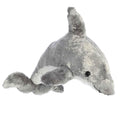 Aurora Mini Flopsie Dorsey Dolphin Plush - Gray 9 Inch Cuddly Toy for All Ages