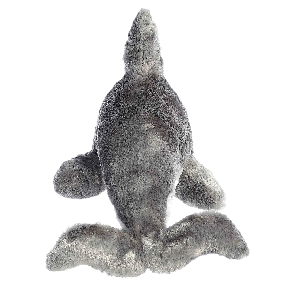 Aurora Mini Flopsie Dorsey Dolphin Plush - Gray 9 Inch Cuddly Toy for All Ages