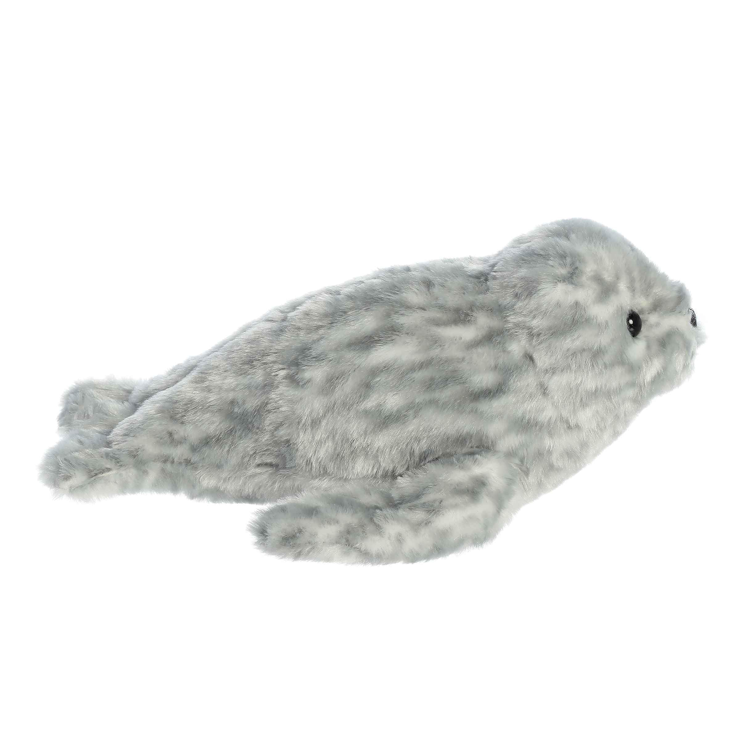Aurora Mini Flopsie Harbor Seal Stuffed Animal - Soft 8-Inch Plush Toy for All Ages