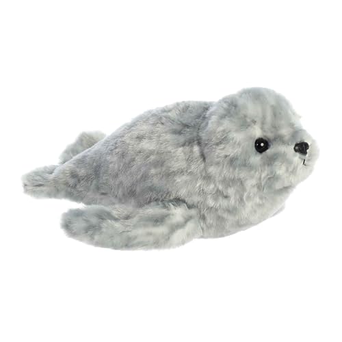 Aurora Mini Flopsie Harbor Seal Stuffed Animal - Soft 8-Inch Plush Toy for All Ages