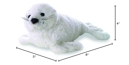 Aurora Mini Flopsie Harp Seal Stuffed Animal – 8-Inch Soft Plush Toy for Cuddles and Play